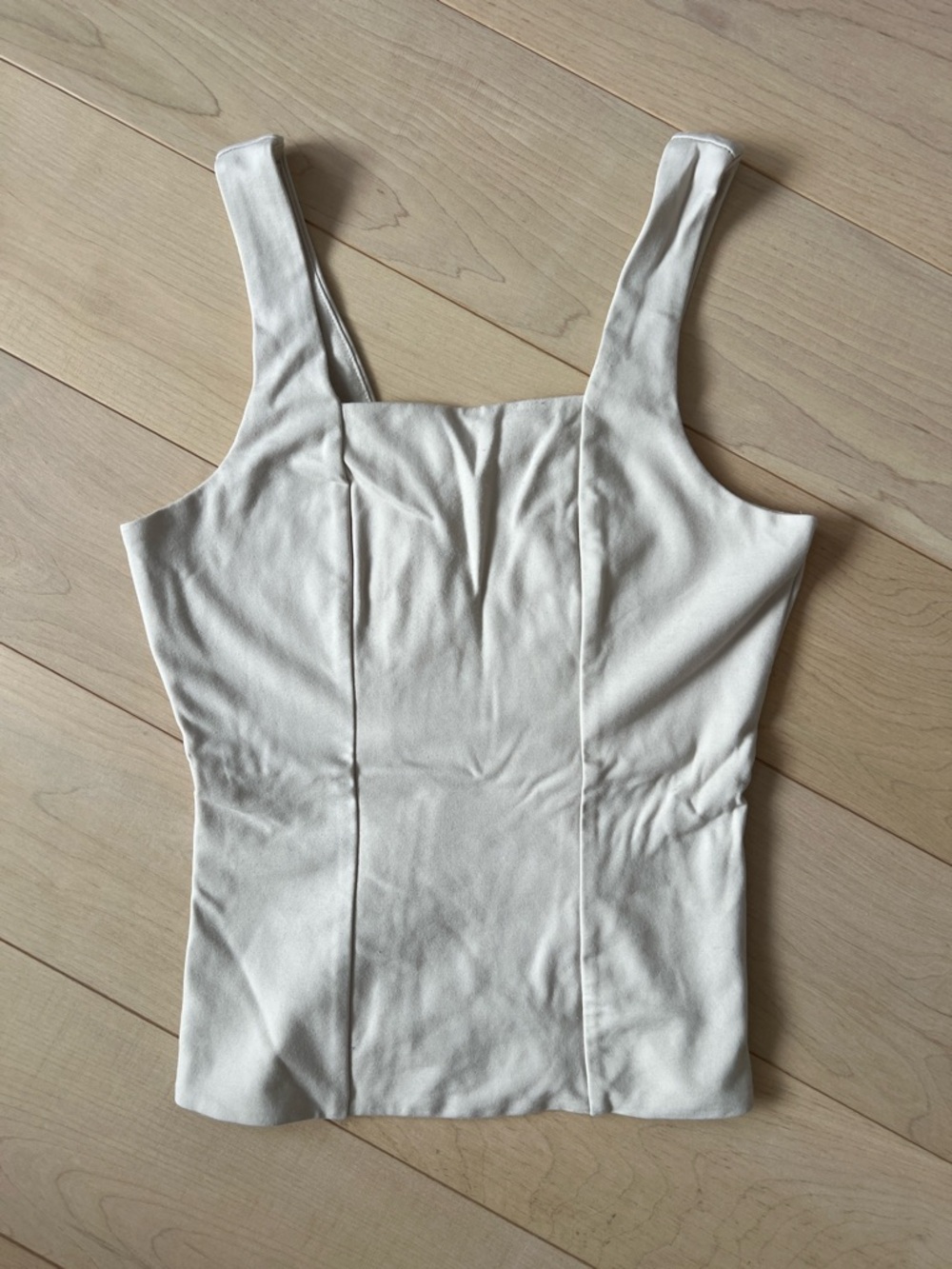 RW&CO. Cream Square-Neck Tank
